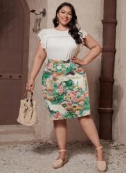 Shein Színes MIDI Női Szoknya 2XL Eda