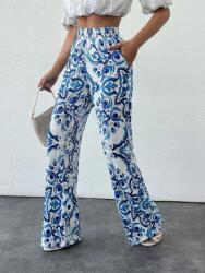 Shein LC96213 Shein Petite Mintás Széles Nadrág Magas Derékkal (37) S