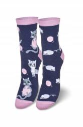 Milena Női zokni Milena 0200 139 macskák és egerek 37-41