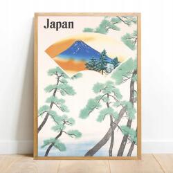  Fali poszter Japán Vulkán Fudzsi Fenyő A3