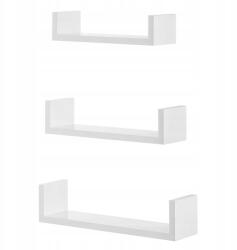 Oskar Nexa 3 db-os fehér fali polc szett (5903332075812)