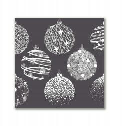 Tulup Vászonkép canvas 50x50 Absztrakt Karácsonyi gömbök Tél (ock-50x50-293588874)