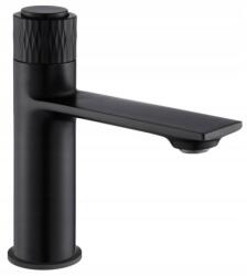 Aveeo Mosdó csaptelep fekete black cubic Click On hosszú kifolyócső Magas (B0102BLB)