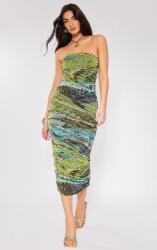 Prettylittlething Midaxi Ruha, kötött, mintás, Size 32, 96% poliészter, többszínű