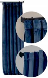 KOMA Kék sötétítő függöny Velvet 140x250 cm Kötözőszalag (Gotowa zasłona 140x250 welurowa na taśmie)