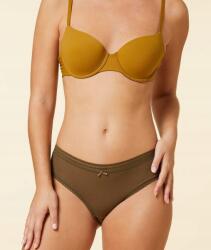 Etam Bordázott csipke rövidnadrág alsó, Size XS, khaki, poliészter (558462)