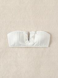 Shein KC42309 Shein Texturált Bikini Felső Fodros Merevítővel (31) M