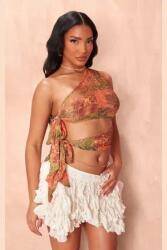 Prettylittlething Mintás Megkötős Felső (44) (564256)