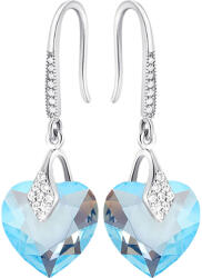 Mennica Świdnicka Ezüst Függő Fülbevaló Cirkóniákkal Szívek Női Ajándék Ezüst 925