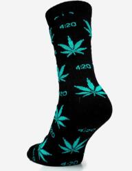 Hosszú Zokni Férfi Zokni 4: 20 Levelek Zokni Pamut Kék