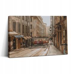 Wallfluent Vászonkép Canvas Étkező Felakasztható Lisszabon Villamos 30x20 cm (010030010150000075409)