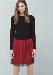 Mango Bordo Csipke Szoknya, Size S, poliészter, mini (309039)