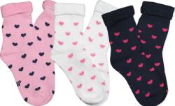 YOCLUB 35-38 Zokni 3x pamut Frottír kompressziós Meleg vastag Yoclub szívecskék (SKF-0016G)