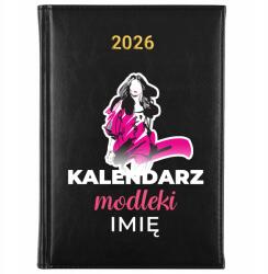 FunnyCase Könyvnaptár 2026 Modellnaptár Fekete tervező Ajándék Minták (Kalendarz Czarny KALENDARZ MODELKI)