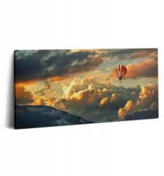 Wallfluent Vászonkép Nappaliba Fali Dekoráció Léggömb Repülés A Felhők között (010030010010000025085)