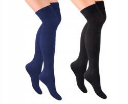 Steven fedő pamut térdzokni 35-37