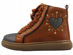 Friboo 011-ZAL-048 Barna Bokacsizma Fűzött, 25-ös méret