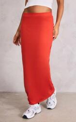 Prettylittlething Piros Klasszikus Egyenes Szoknya Alacsony Sima Állapot Prettylittlething 42