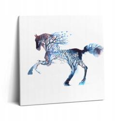 Wallfluent Vászonkép Természet Állatok Festett Ló és Fák 60x60 cm (010030010270000074535)