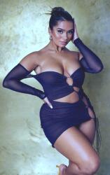 Prettylittlething Fekete Ruha Cut Out (38) (564451)