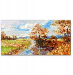 Coloray Vászonkép keretben Fák folyó ég 100x50 cm (010030010010000017350)