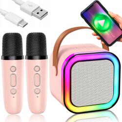 Przydasie. pl Mikrofon Vezeték Nélküli Hangszóró Szett Karaoke Bluetooth 2 Mikrofon (#9772)