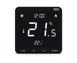 TECH ST-297 v3 vezetékes szobatermosztát, fekete (ST297V3BK)