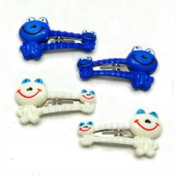  Gyerek mandzsettagomb fém-műanyag 4 db-os szett (0317-183)