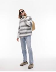  Topm Kétszínű Fonott Ombre Pulóver (M) (570529)