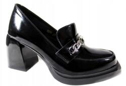 D&A Félcipő D&a MR-7259 MÉRET41 Fekete Lakk (mr-7259)