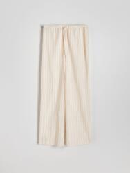 Reserved CC33115 Széles Csíkos Pamut Nadrág Magas Derekú (35) XXL