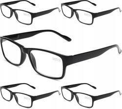 5 db-os olvasószemüveg csomag férfiaknak és nőknek fekete +0, 50