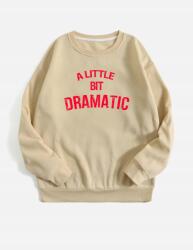 Shein KC07106 Shein Hosszú Ujjú Pulóver Nyomott Mintával M