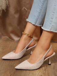 Shein B62103 Shein Szabad Sarkú Bebújós Cipő Bézs (39) 39 (sx25031976796502220)