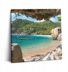 Wallfluent Fotó-Vászon Falikép Kilátás A Tengerre Koh Tao Thaiföld 60x60 cm (010030010270000076031)