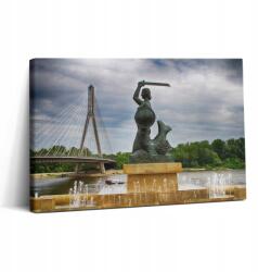 Wallfluent Vászonkép Hálószobába Kortárs Hableány Emlékmű Varsóban (010030010150000075442)