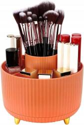  Kozmetikai Rendszerező 360°-BAN Forgatható, Narancssárga (LM041)