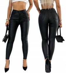  Goodies Női Modellező Nadrág Viaszolt Bőr Push-up fekete (OZ-213)