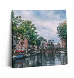 Wallfluent Canvas Fotó Vászon Konyha Váll Csatorna Amszterdam központjában 60x60 (010030010270000075777)