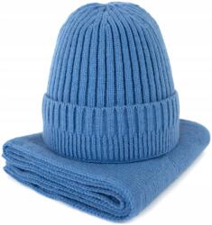 Szaleo Morning fog sapka és sál szett klasszikus női, férfi kék (cz22262-2)