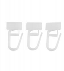 RENA Pvc Biztosítótű Csúszásgátlóval Alumínium Mennyezeti Sínhez Slim Fehér 10 db (REN-FIZ-ALU-ACS-AGR-10)