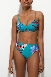 Desigual Tengeri Mintás Úszómelltartó, Size XS, zöld, poliamid (22SWMK17_5013)