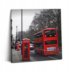 Wallfluent Vászonkép Angol Busz és Telefonfülke 60x60 cm (010030010270000075652)
