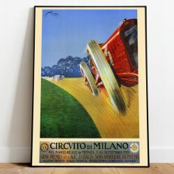  Vintage poszter Gran Premio D'italia Milano A3