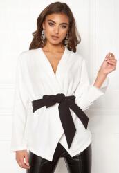 Make Way Fehér Csíkos Hosszú Ujjú Blézer Eu 36-OS