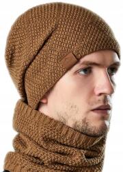 EdiBazzar Férfi Két Részes Téli Szett Barna Beani Sapka Kéménygallér Téli Meleg (5905884079263) - allegro - 2 230 Ft