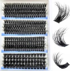 Nyérc bonding szempillák 100% Természetes 296db szempilla hosszabbítás Diy (B100632)