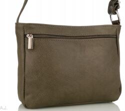  Női bőr kézitáska postás táska olivazöld