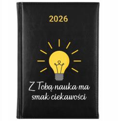 FunnyCase Naptár A5 2026 Ajándék Pedagógusnapi Határidőnapló A kíváncsiság íze (Kalendarz Czarny Smak Ciekawości)