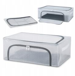  Rendszerező Tároló Doboz Vázzal Átlátszó Cipő Ruhák (ORGANIZER ZE STALAŻEM)